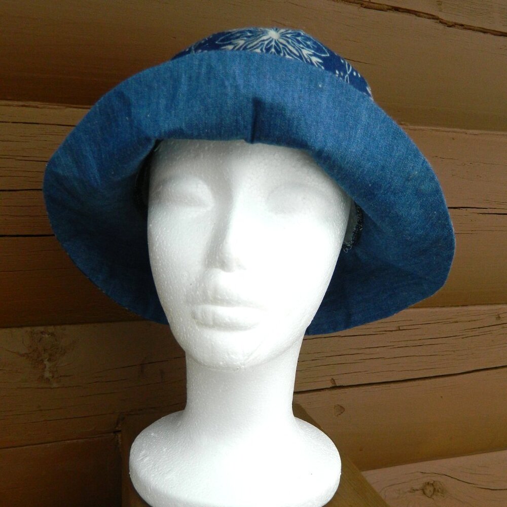Women's Spring Summer Floral Bucket Hat for Women Cotton Bucket Hat Lightweight
